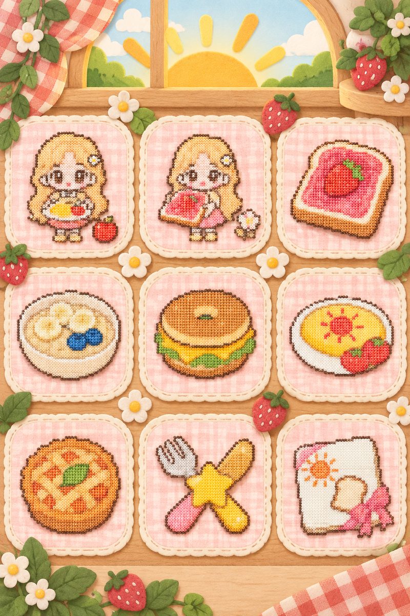 Anan's Breakfast Collection — Mini Bead Pattern Pack (9 Designs) cover art