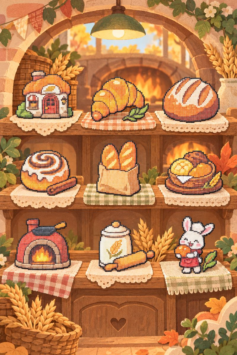 Warmtown Bakery — Mini Bead Pattern Pack (9 Designs) cover art