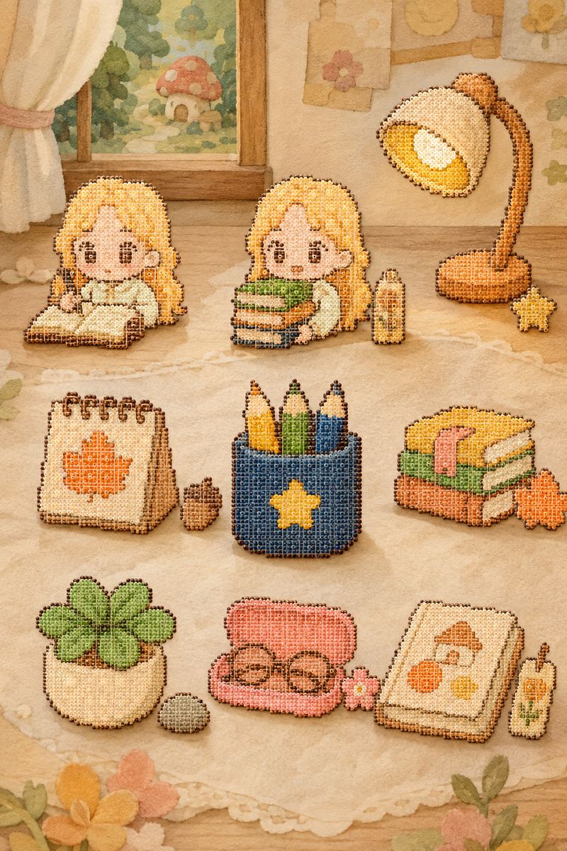 Anan's Desk — Mini Bead Pattern Pack (9 Designs) cover art